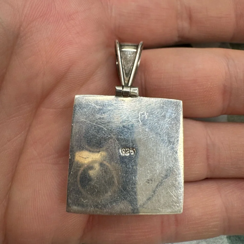 Stunning Mahogany Obsidian Pendant Set In Sterling Silver 17.5g